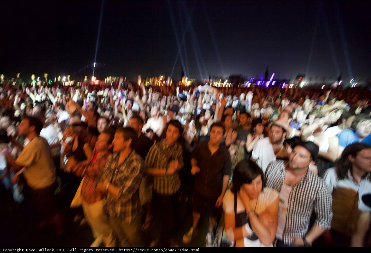 A Sea of Music Fans under the Night Sky