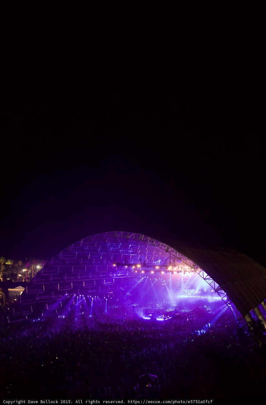 Purple Illumination on the Concert Stage