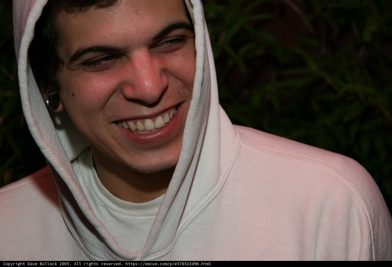 White Hoodie Happiness