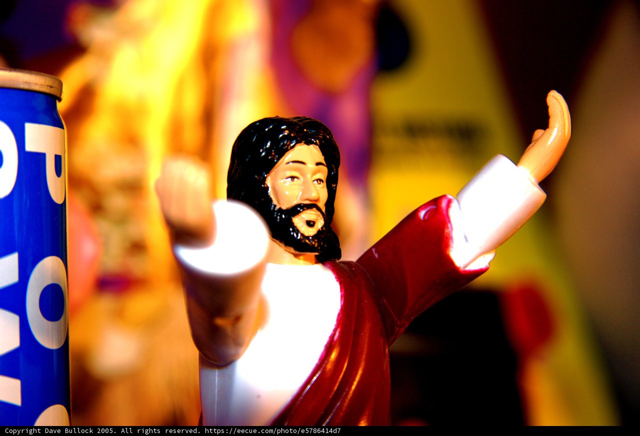 Figurine of Jesus in Tin Can