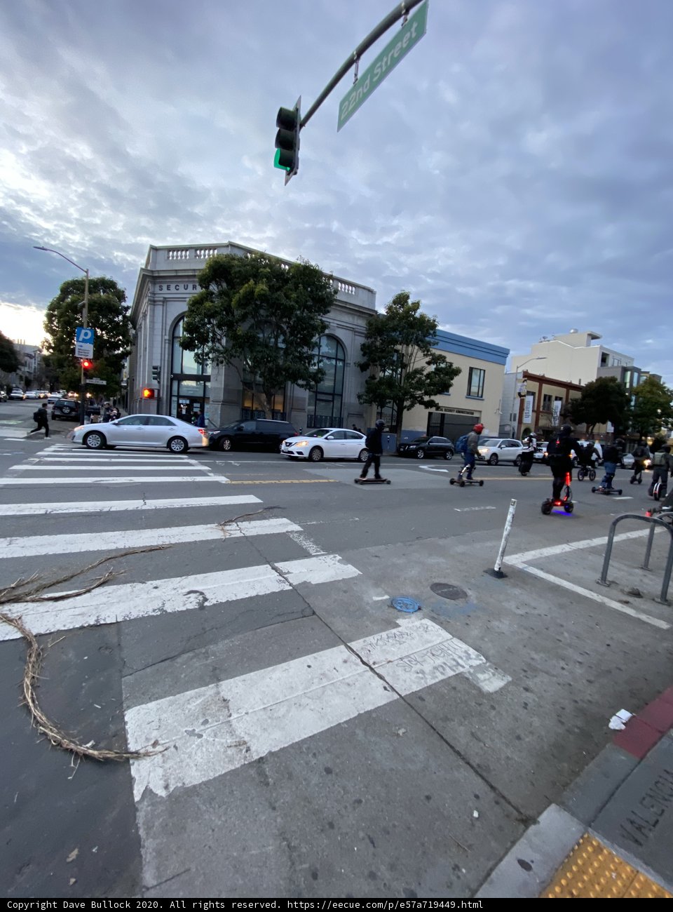 Bustling Intersection in San Francisco