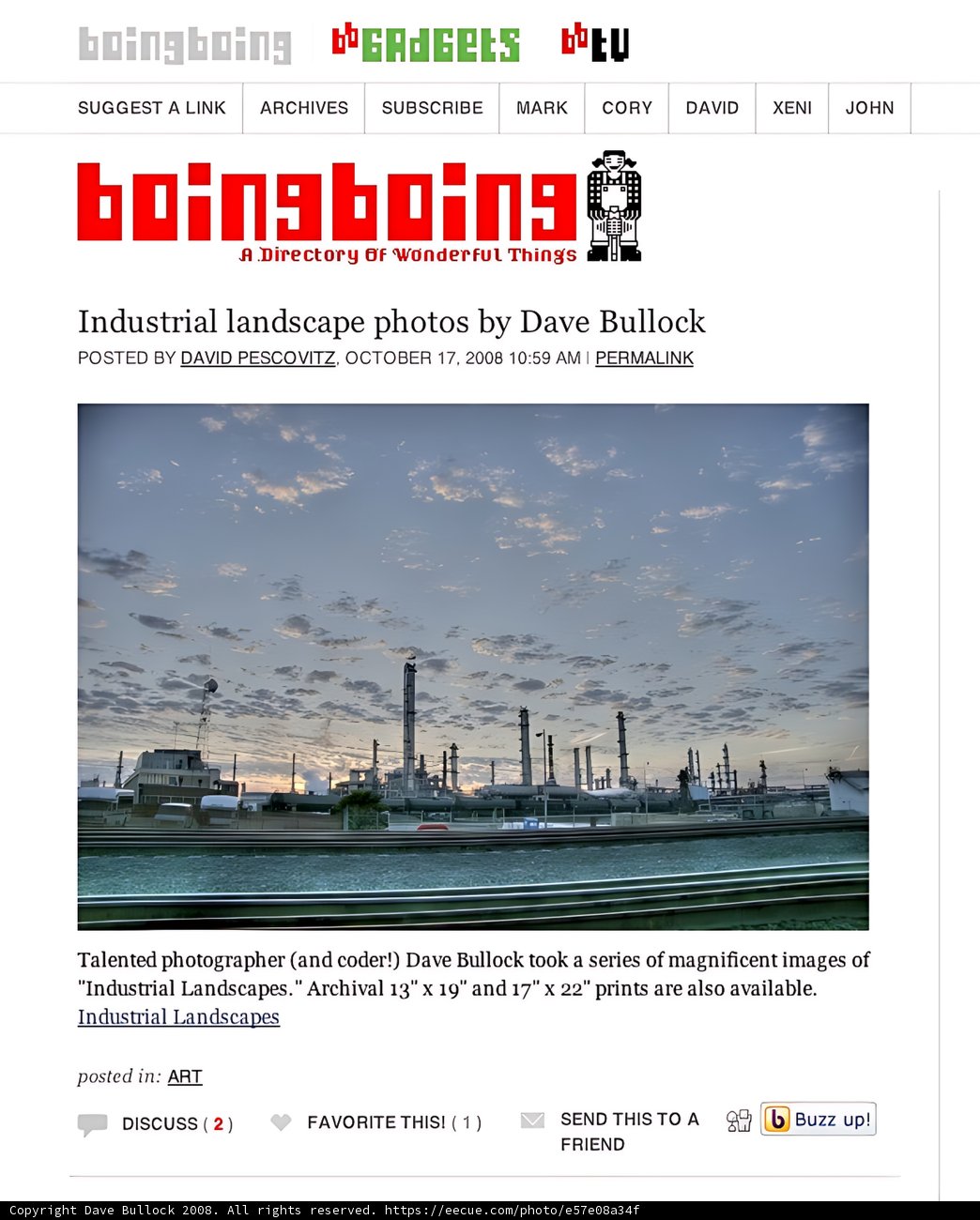 Industrial Landscapes by Dave Bullock