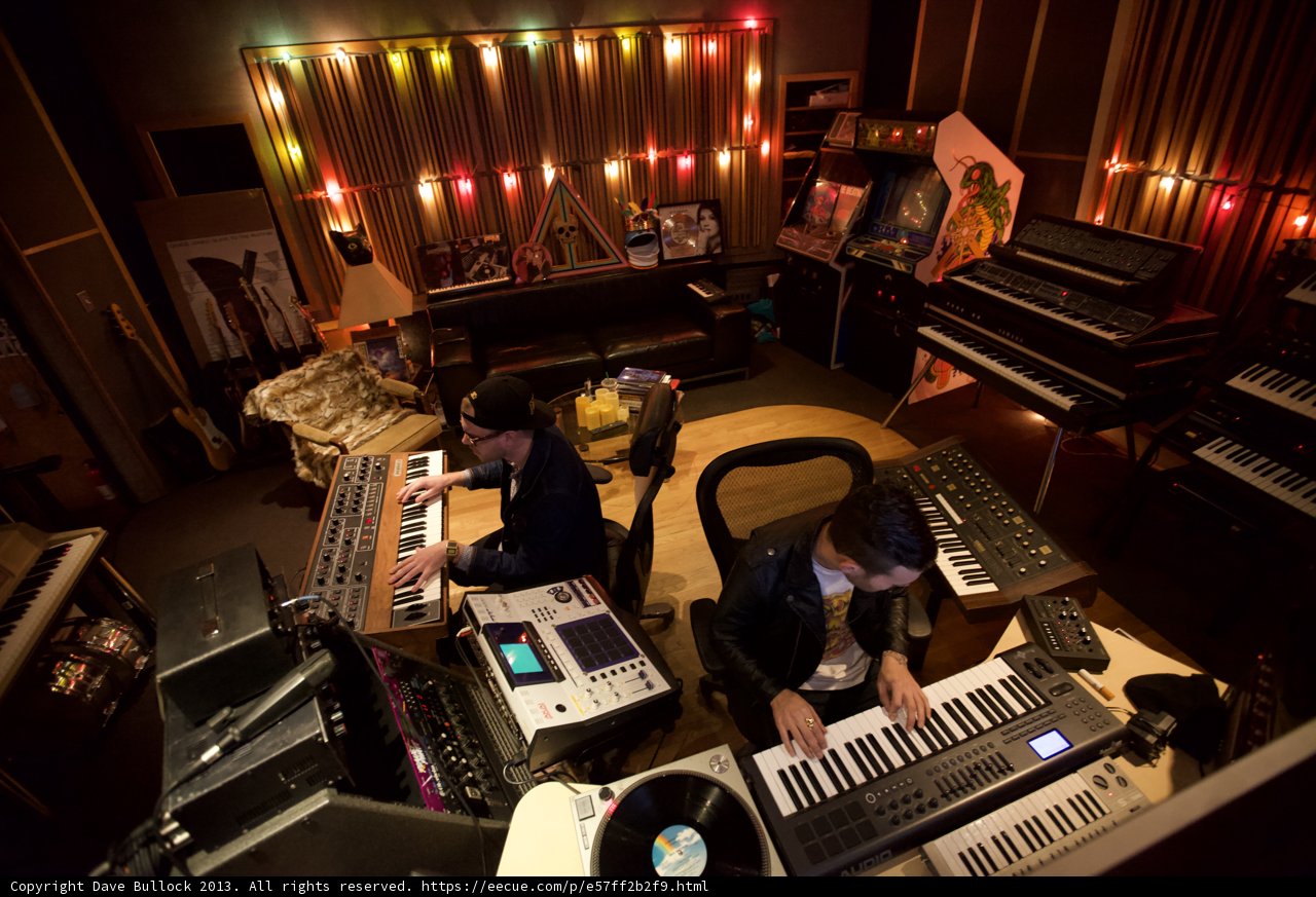 In the Studio: A Man Creates Beautiful Melodies