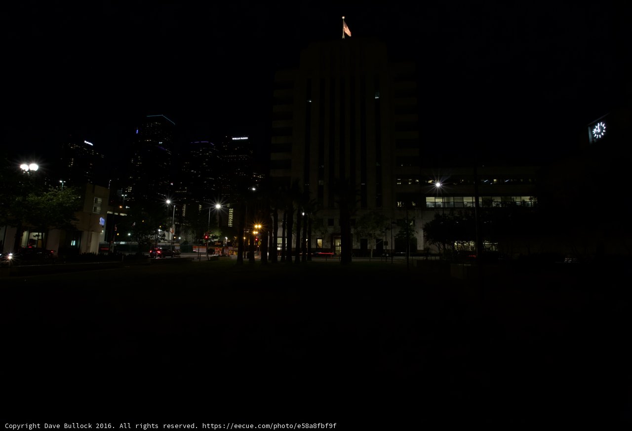 Nighttime Metropolis Skyline
