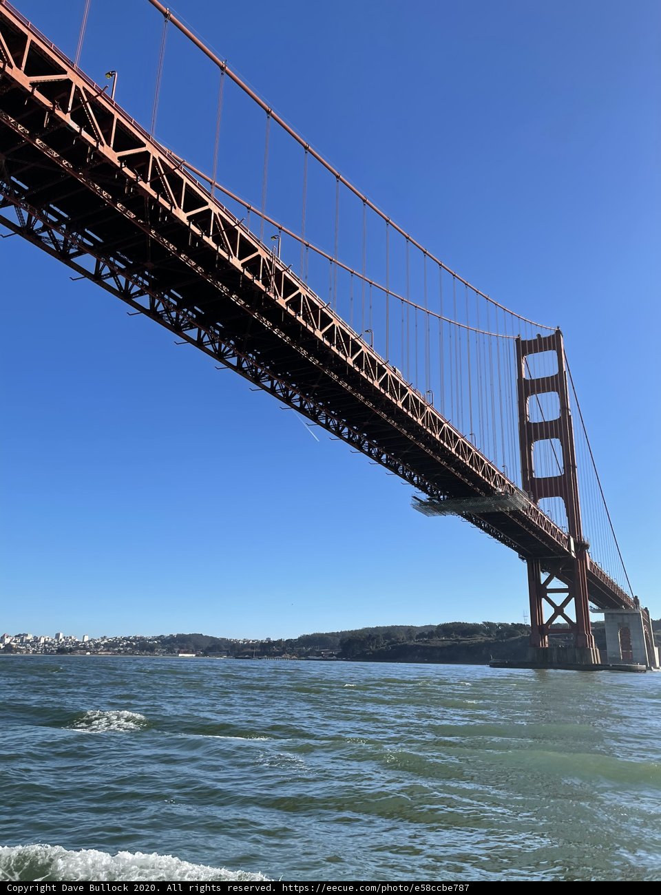Golden Gate Bridge over Clear Blue Waters