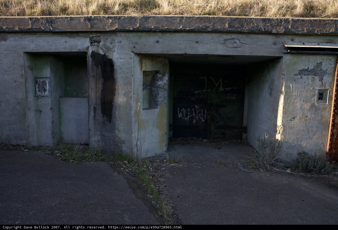 Graffiti-covered Bunker