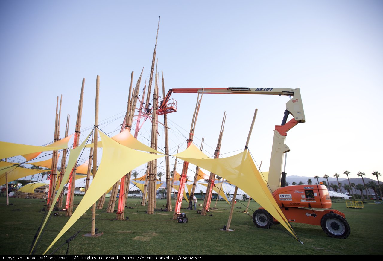 Setting Up for Coachella