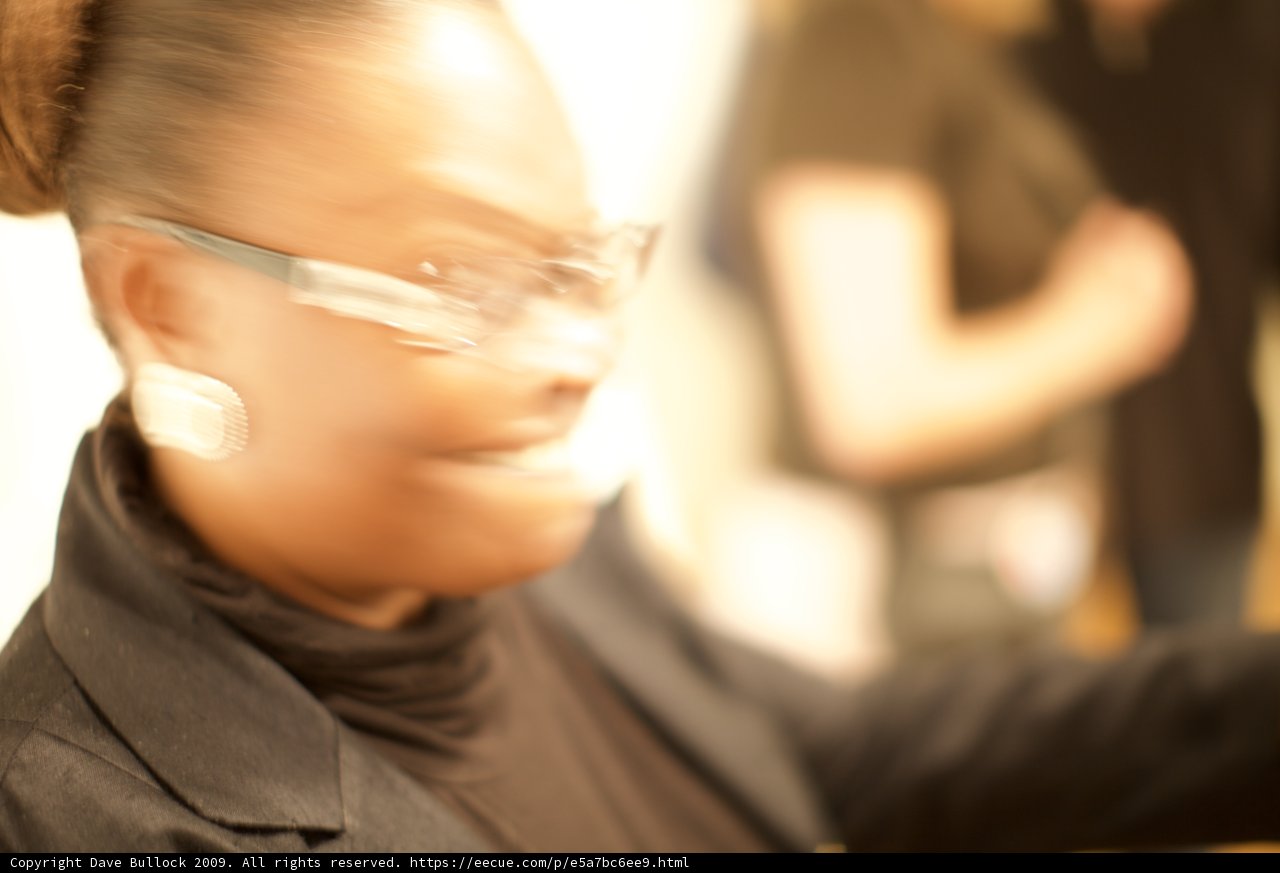 Blurry Portrait of a Woman with Glasses