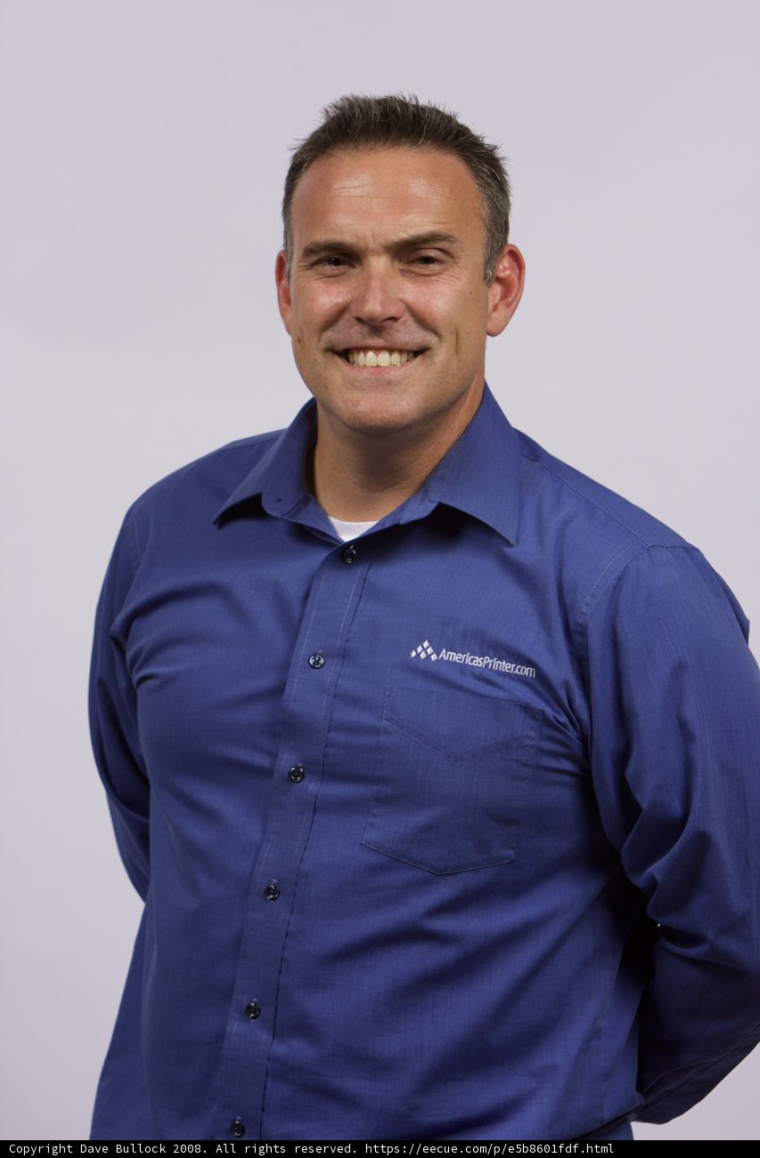 Smiling Blue Shirt Gentleman
