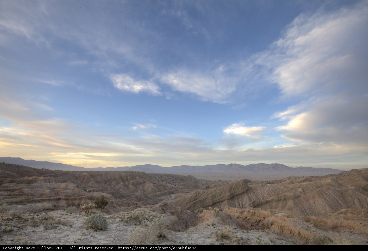Sunset Over Anza-Borrego Desert