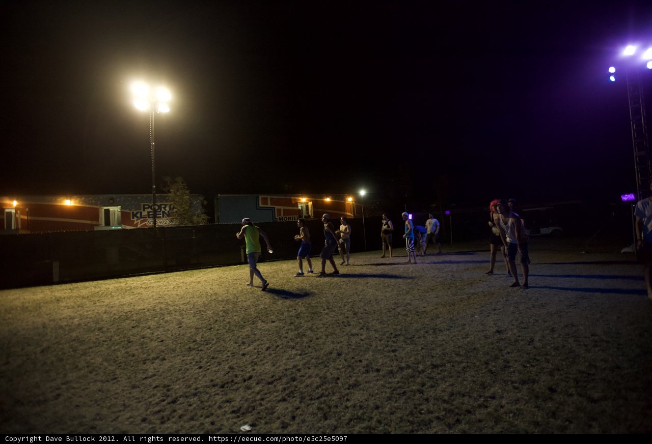 Nighttime Soccer Match under the Stars