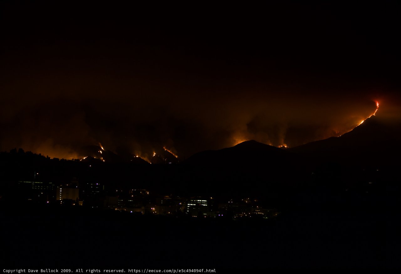 Mountain View of Station Fire