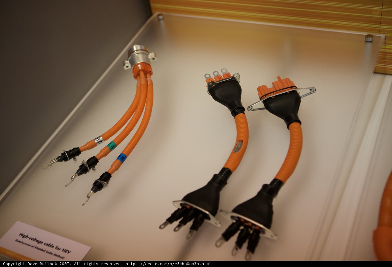 Orange Cables on Display