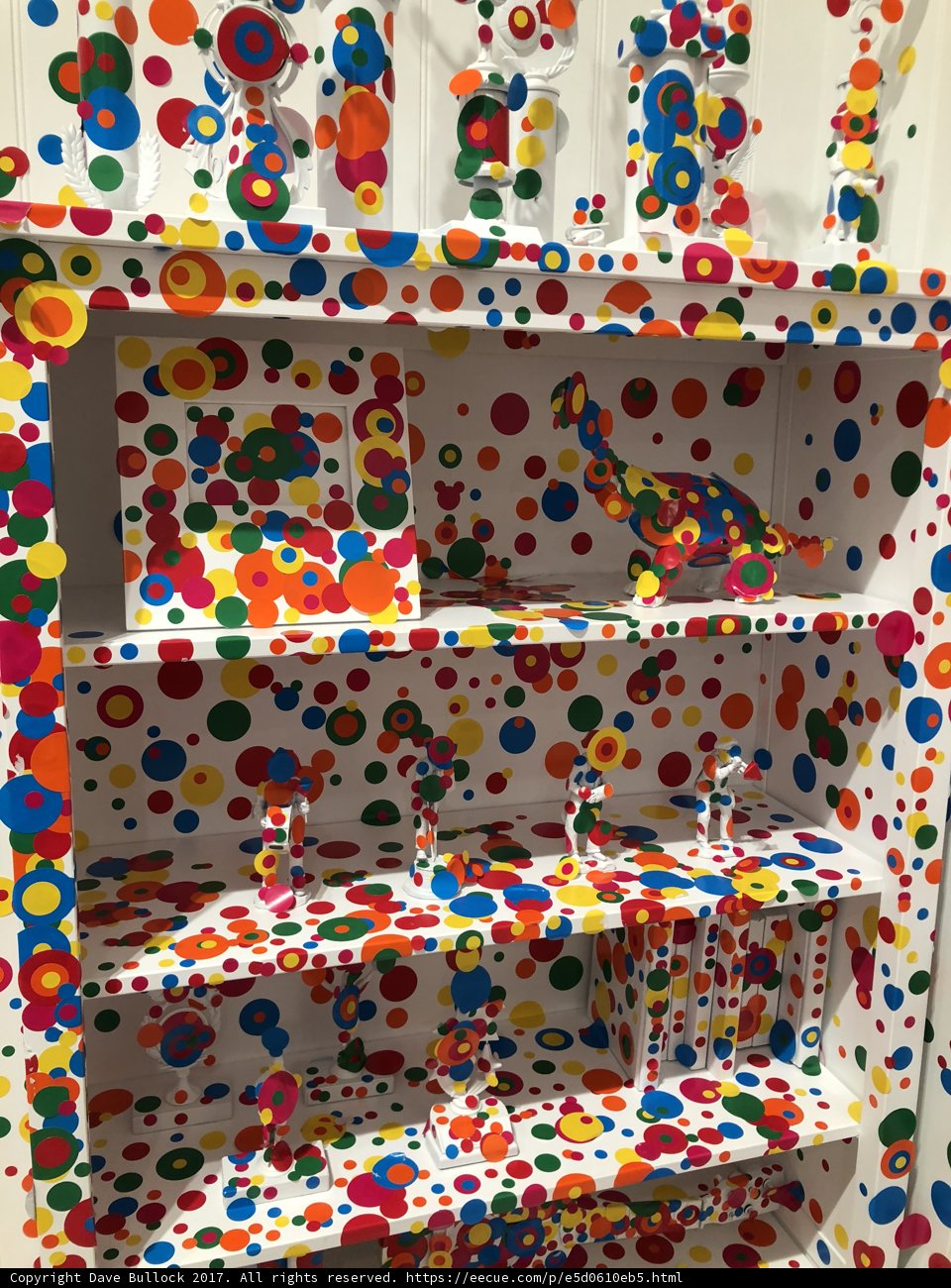 Polka Dot Shelf: A Modern Art Piece