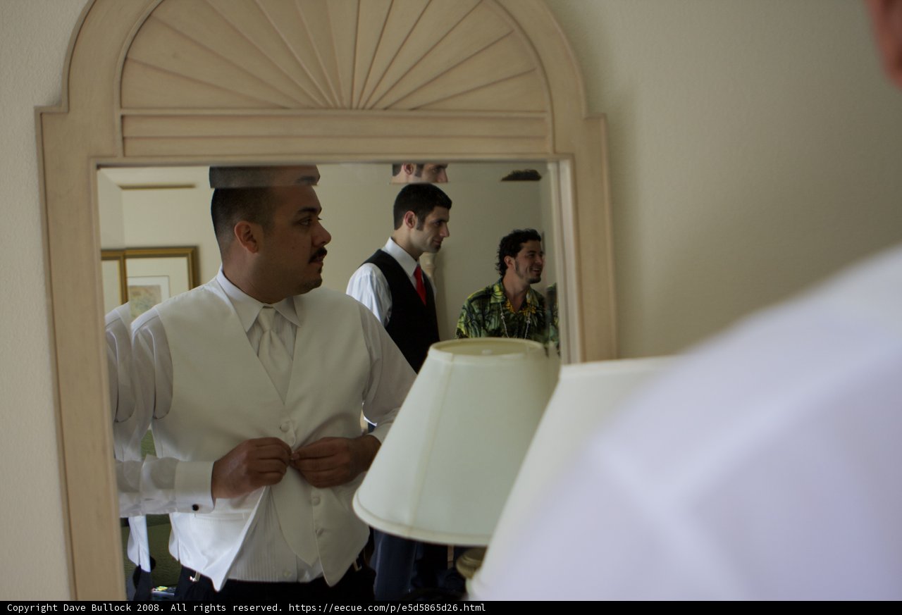 White Dress Shirt and Table Lamp