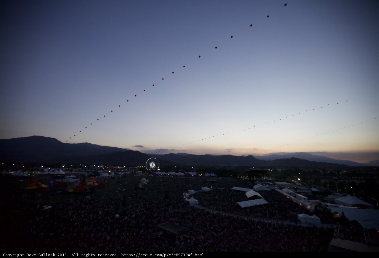 Dusk at Coachella