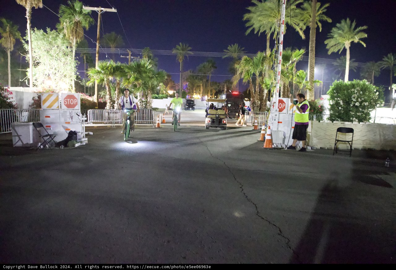 Night Shift: Palm-Lined Pathways of Coachella 2024