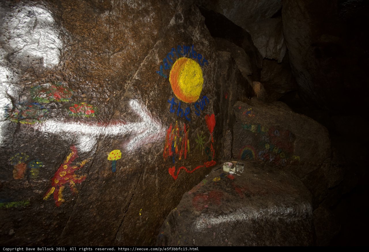 Artistic Graffiti in a Natural Setting