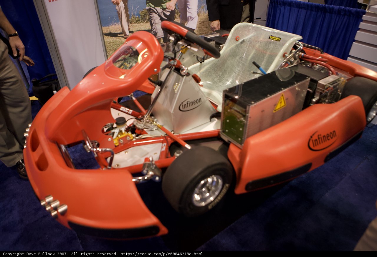 Red Go Kart with Engine on Top