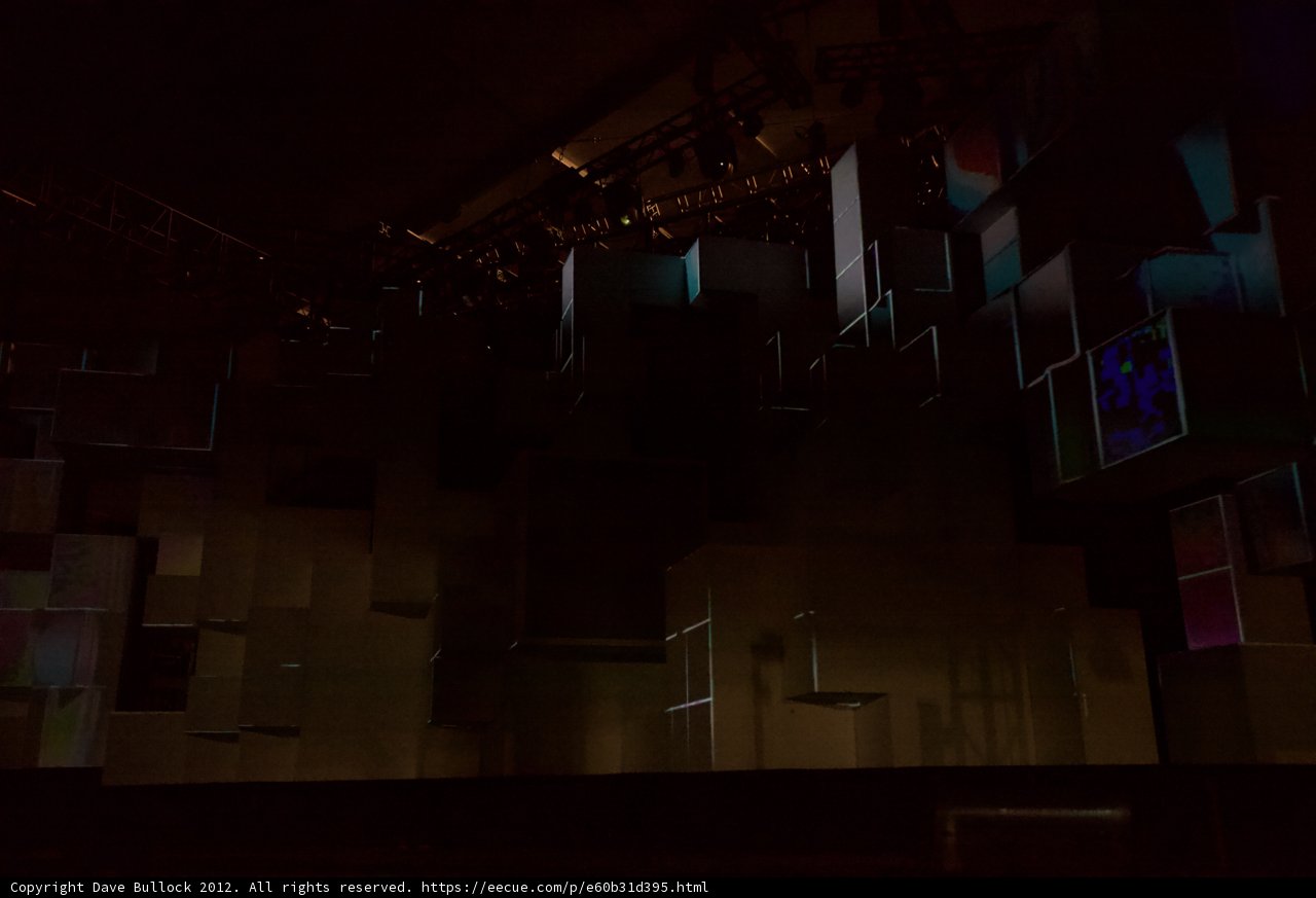 Colorful Cubes on Stage
