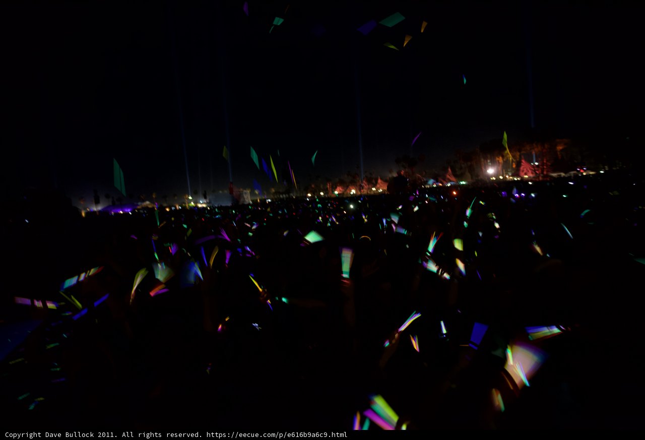 Lit Up Crowd at Coachella