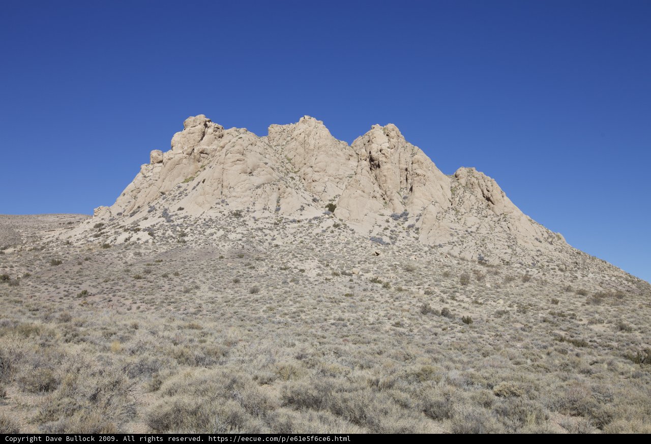 Majestic Rock Formation in Death Valley