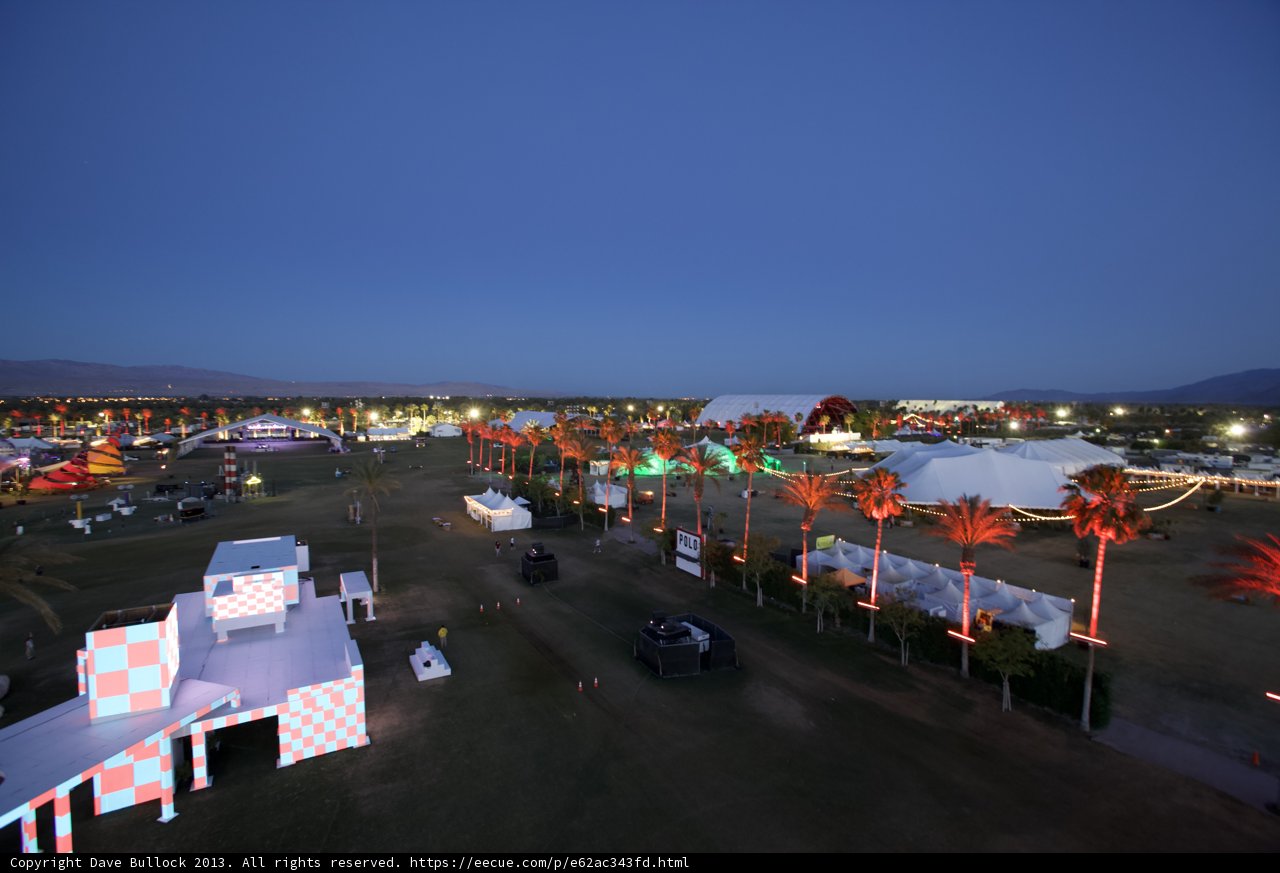 Night View of Coachella Festival Grounds