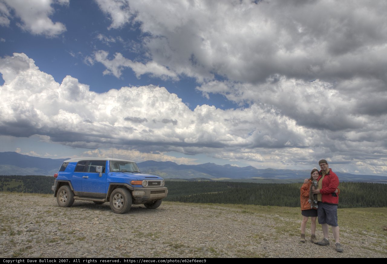 Penelope, Dave and Blue-J on Elk Mountain