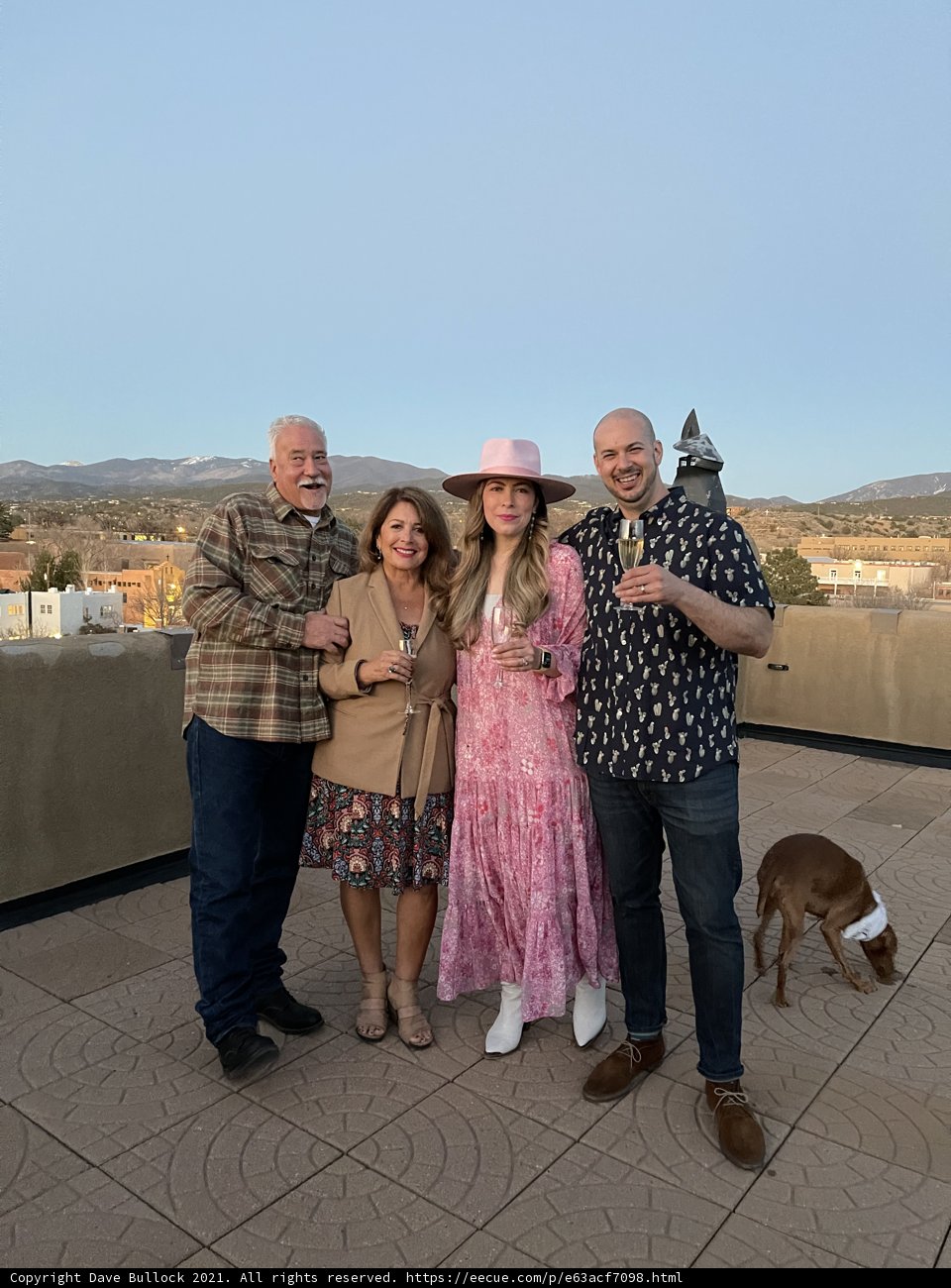 Rooftop Friends and their Furry Companion