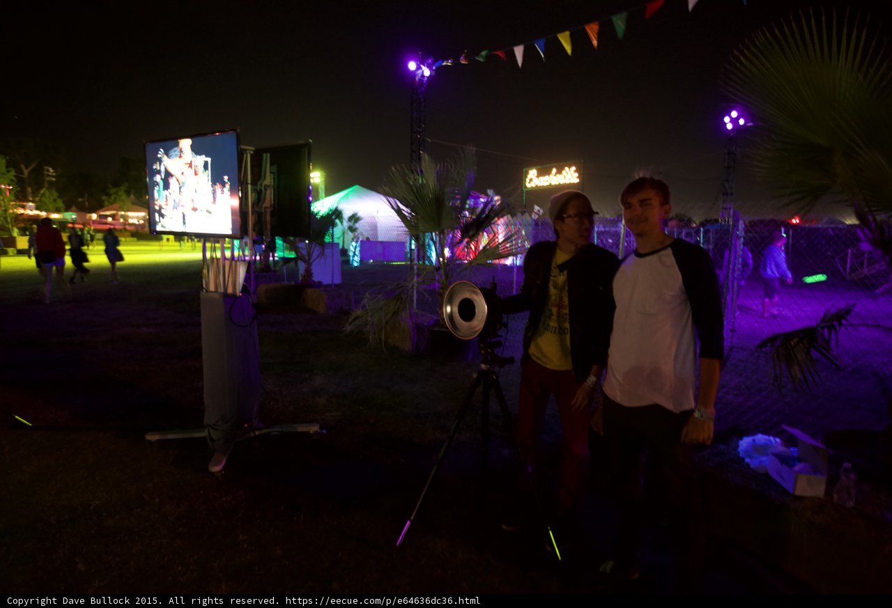 Couple at Festival Photo Booth