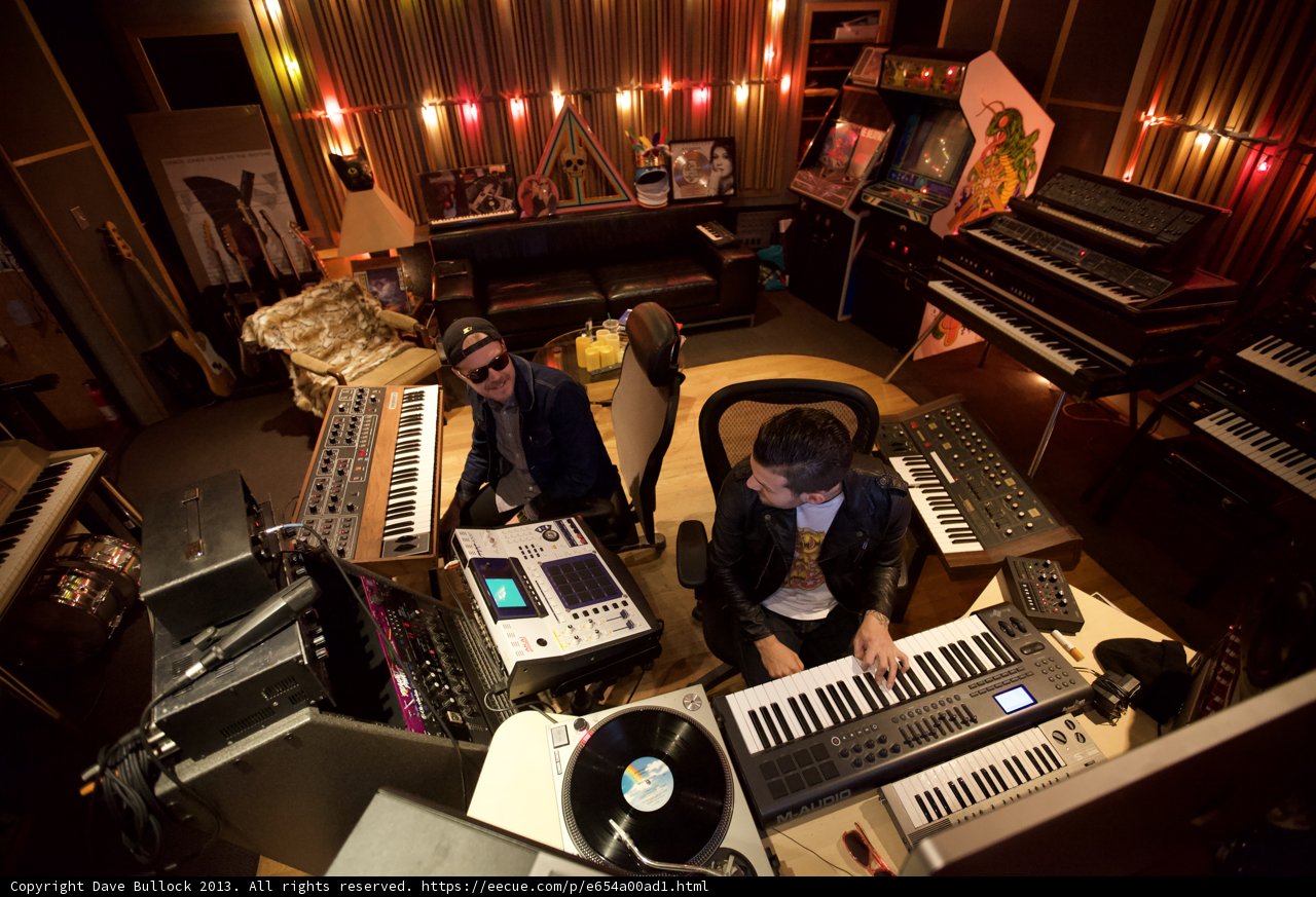 A Musical Duo in the Studio