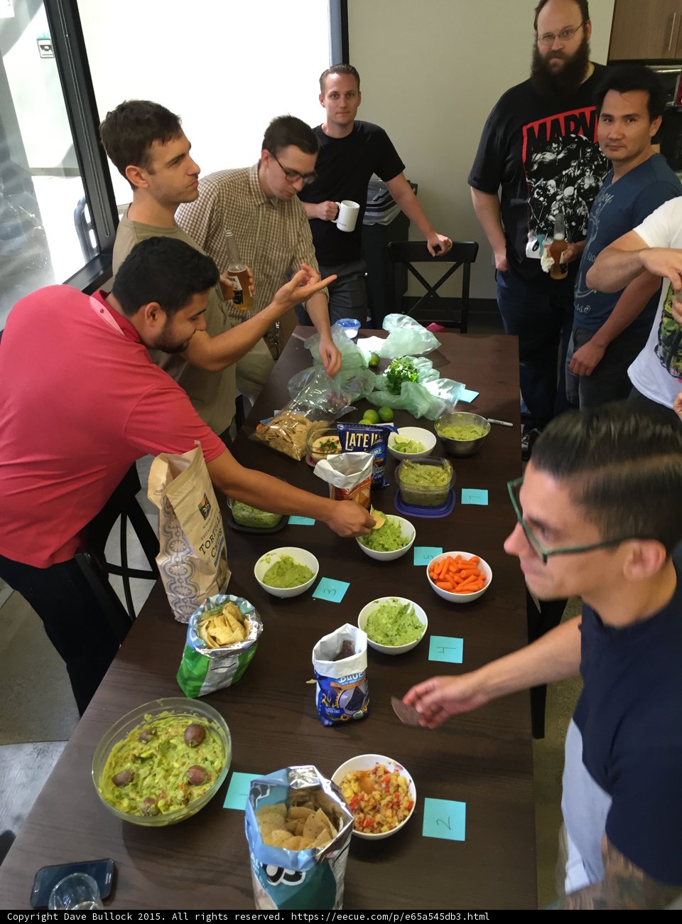 Guacamole Contest Tasting