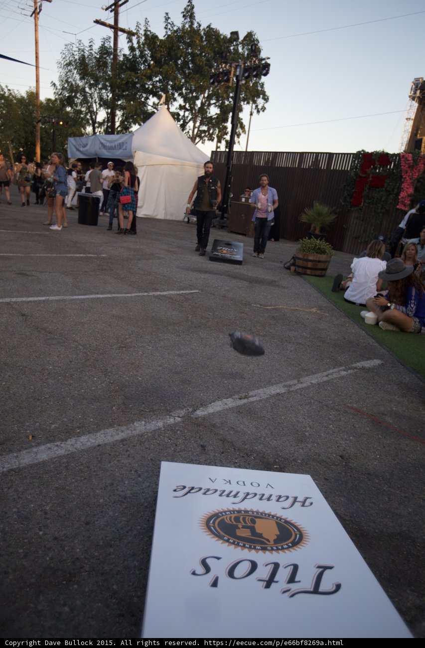 Evening Cornhole Game