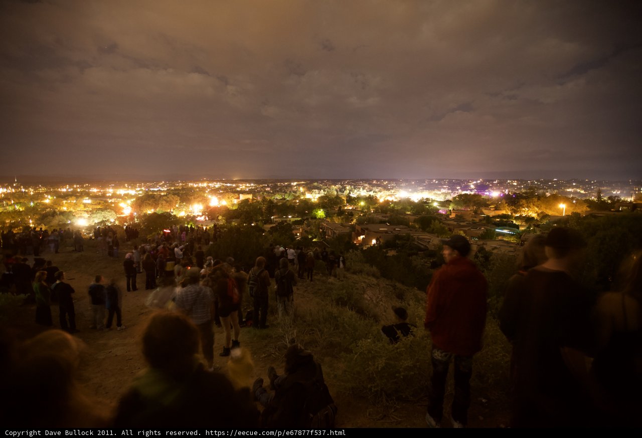 Nighttime Vigil on Hillside