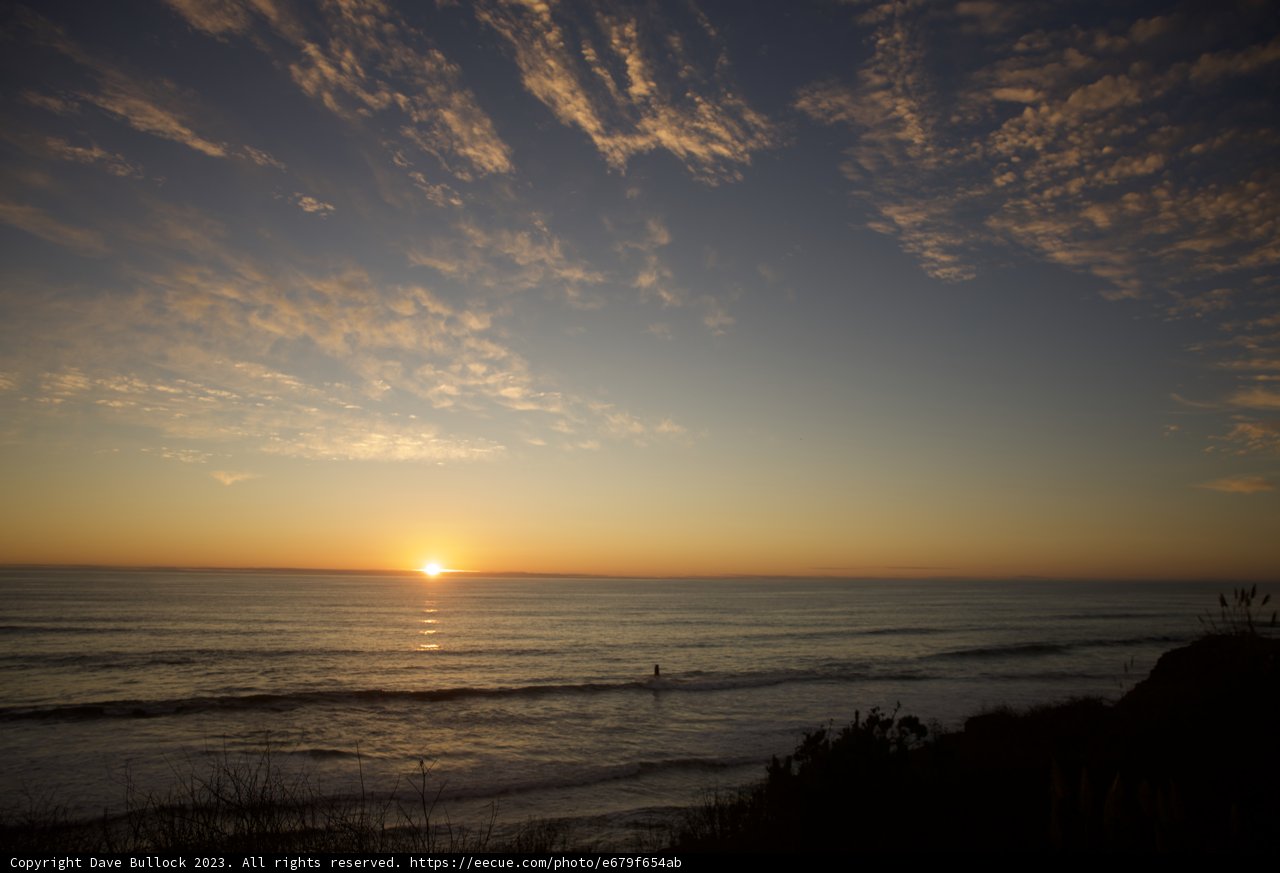 Silhouetted Serenity at Halfmoon Bay
