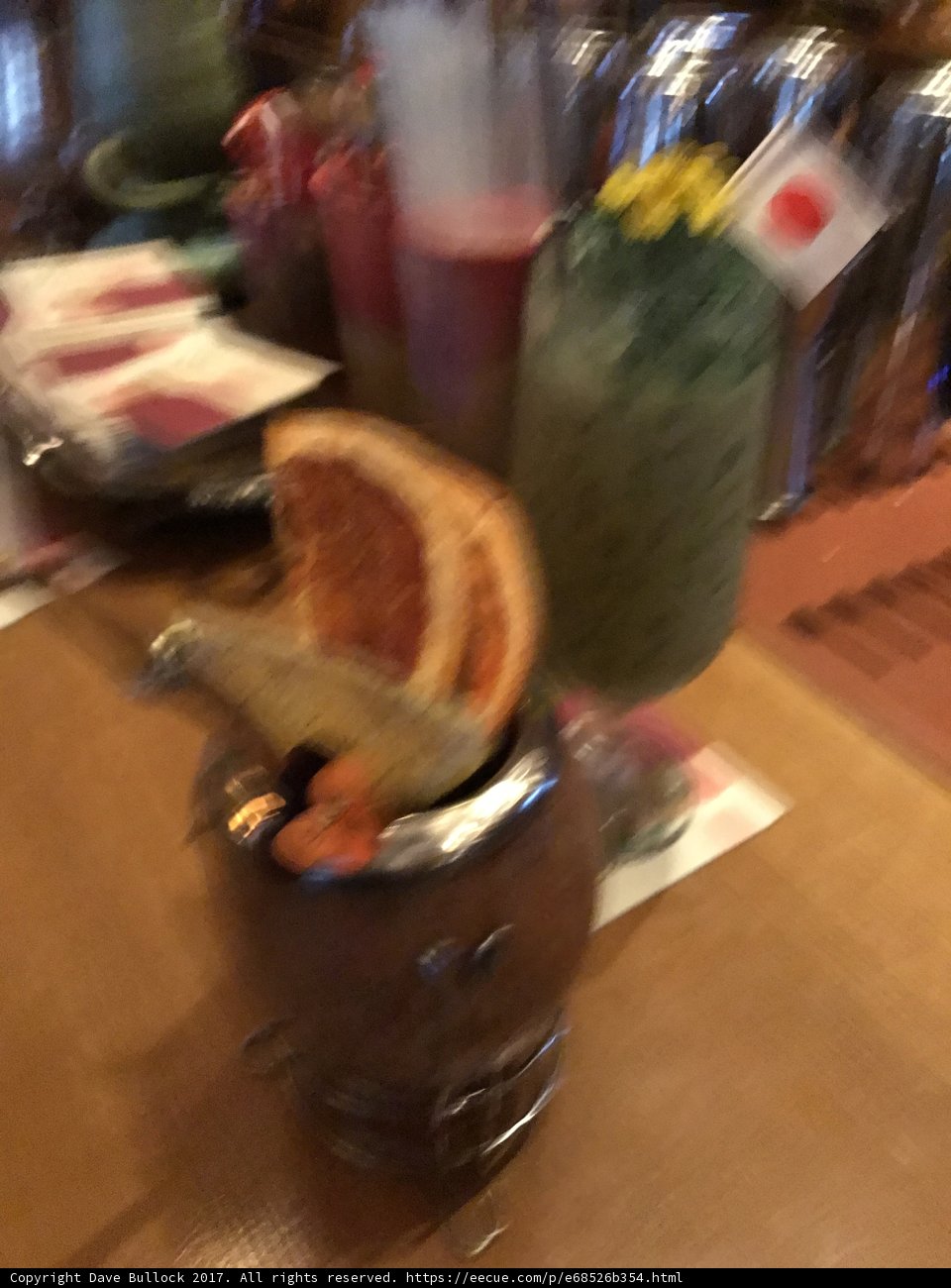 Refreshing Beverage and Fruit on a Pottery Table