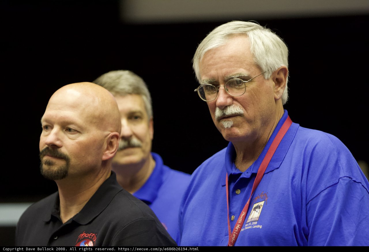 Three Men in Blue Shirts