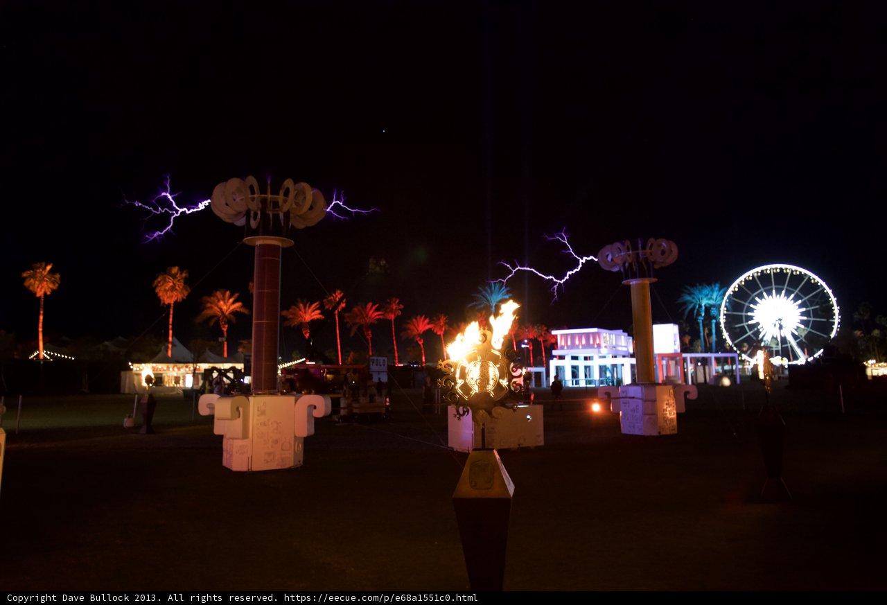 Carnival Celebration under Night Sky