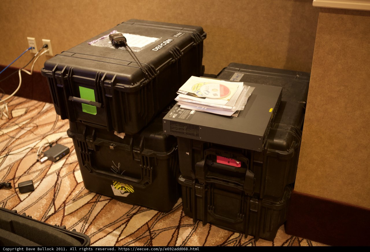 Stack of Black boxes