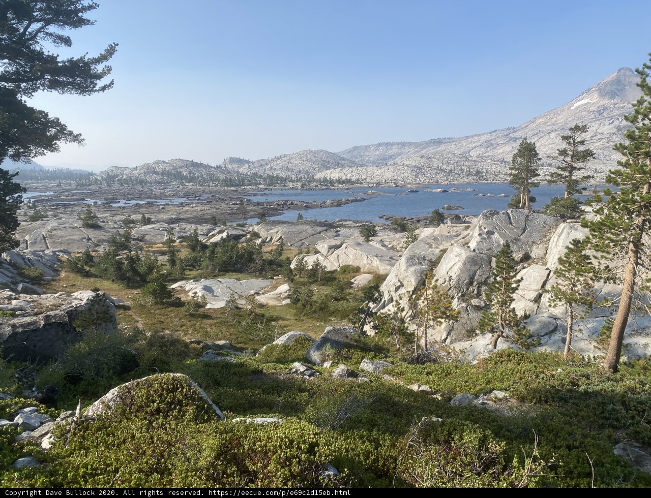 Majestic View of Mountains and Lake from the Trail