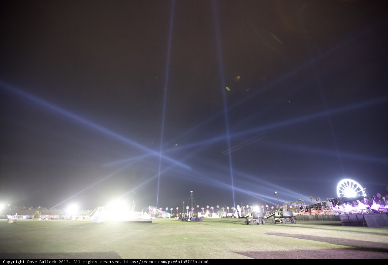 Illuminated Field at Coachella