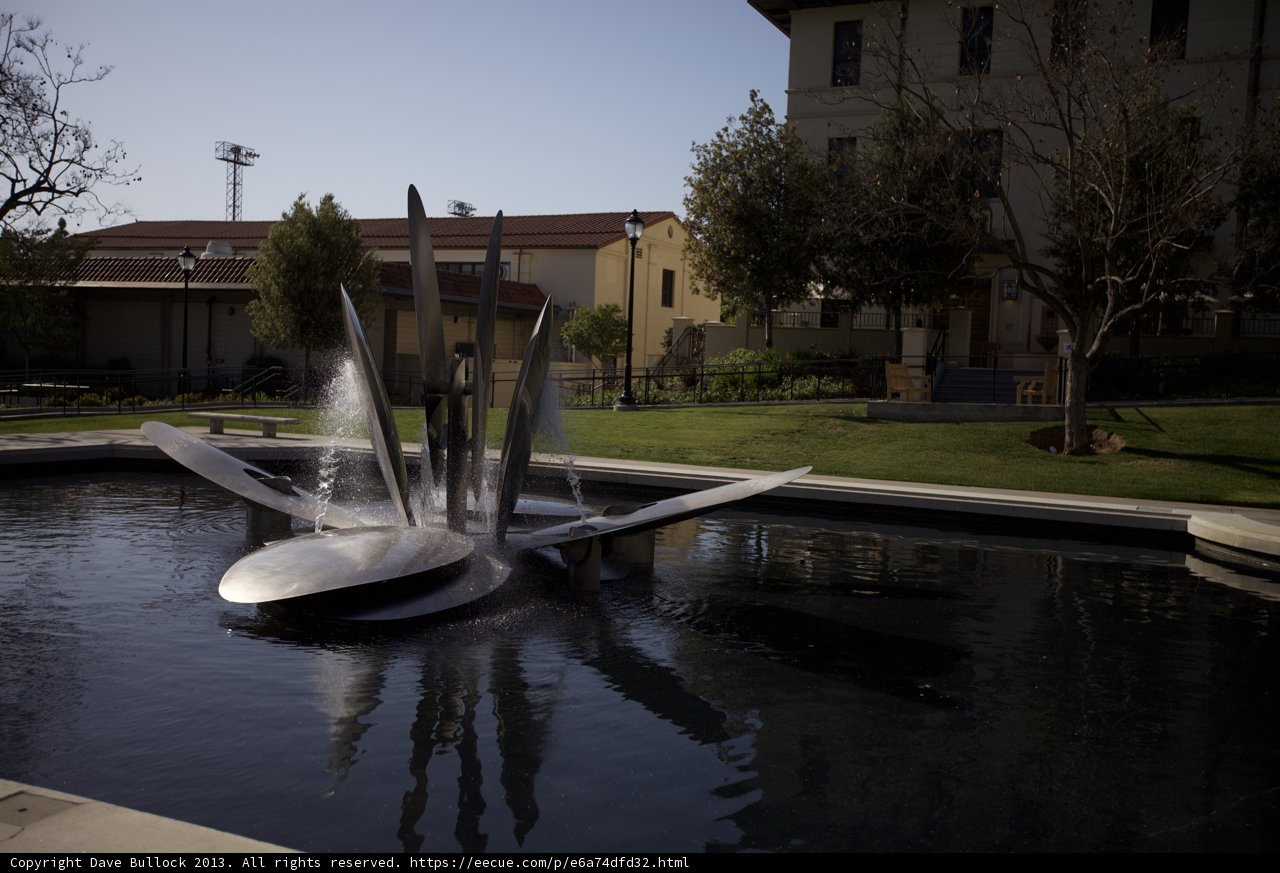 Serene Water Fountain in City Park