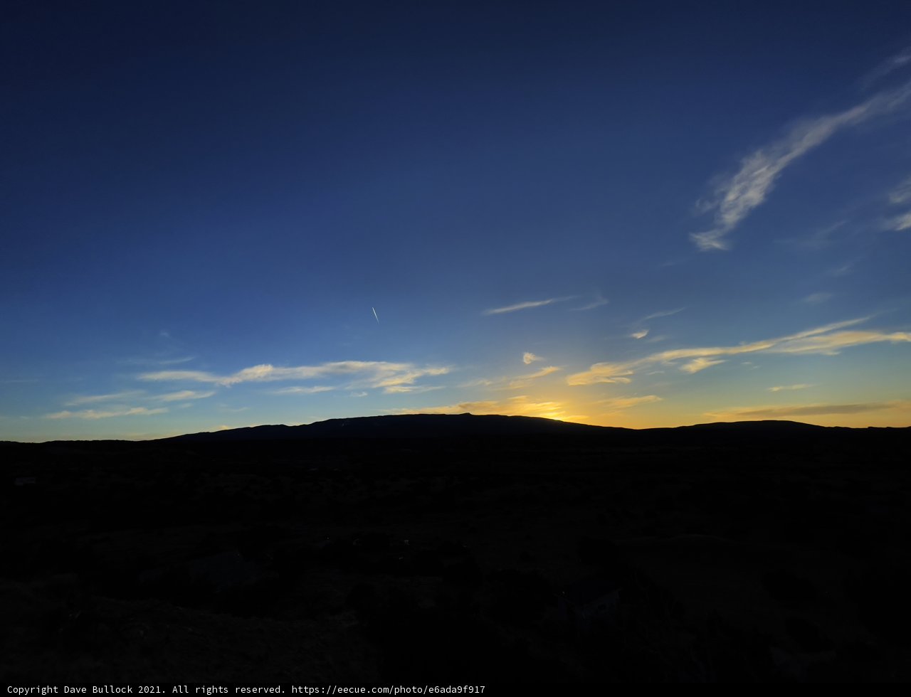 A Breathtaking Sunset over the Sandia Park Desert