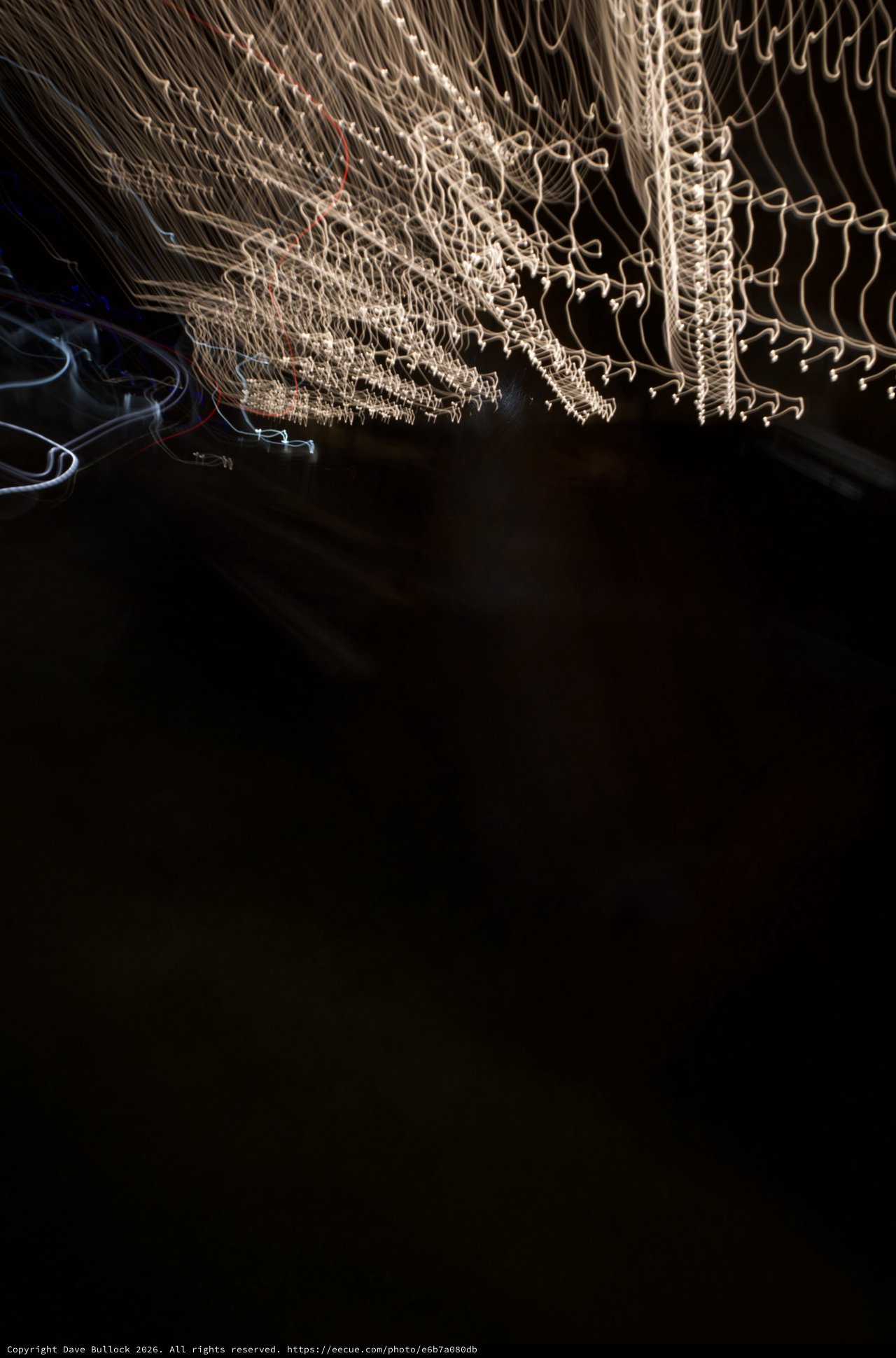 Light Trails Dancing in the Night Sky