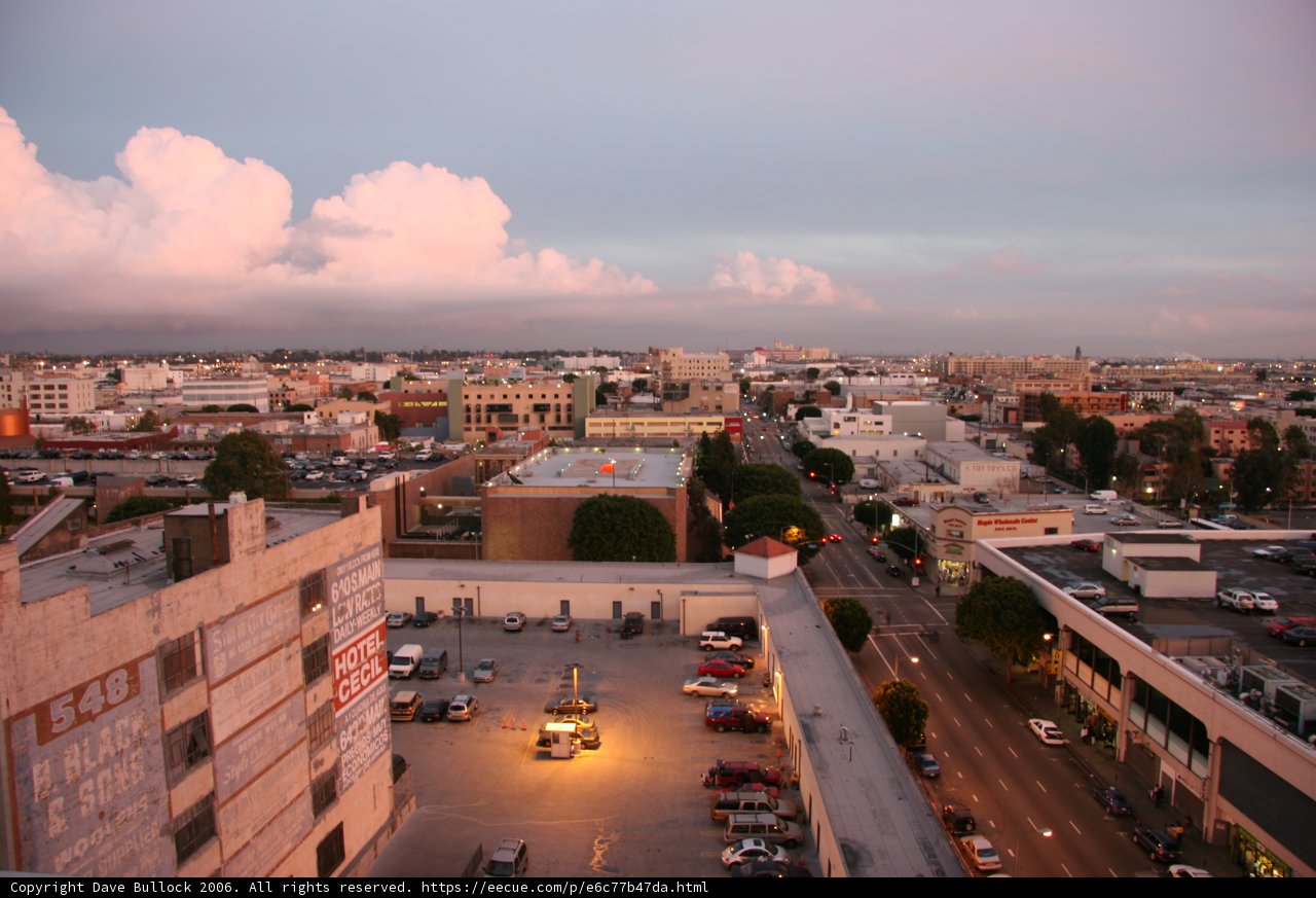 Urban Landscape from Rooftop Intersection