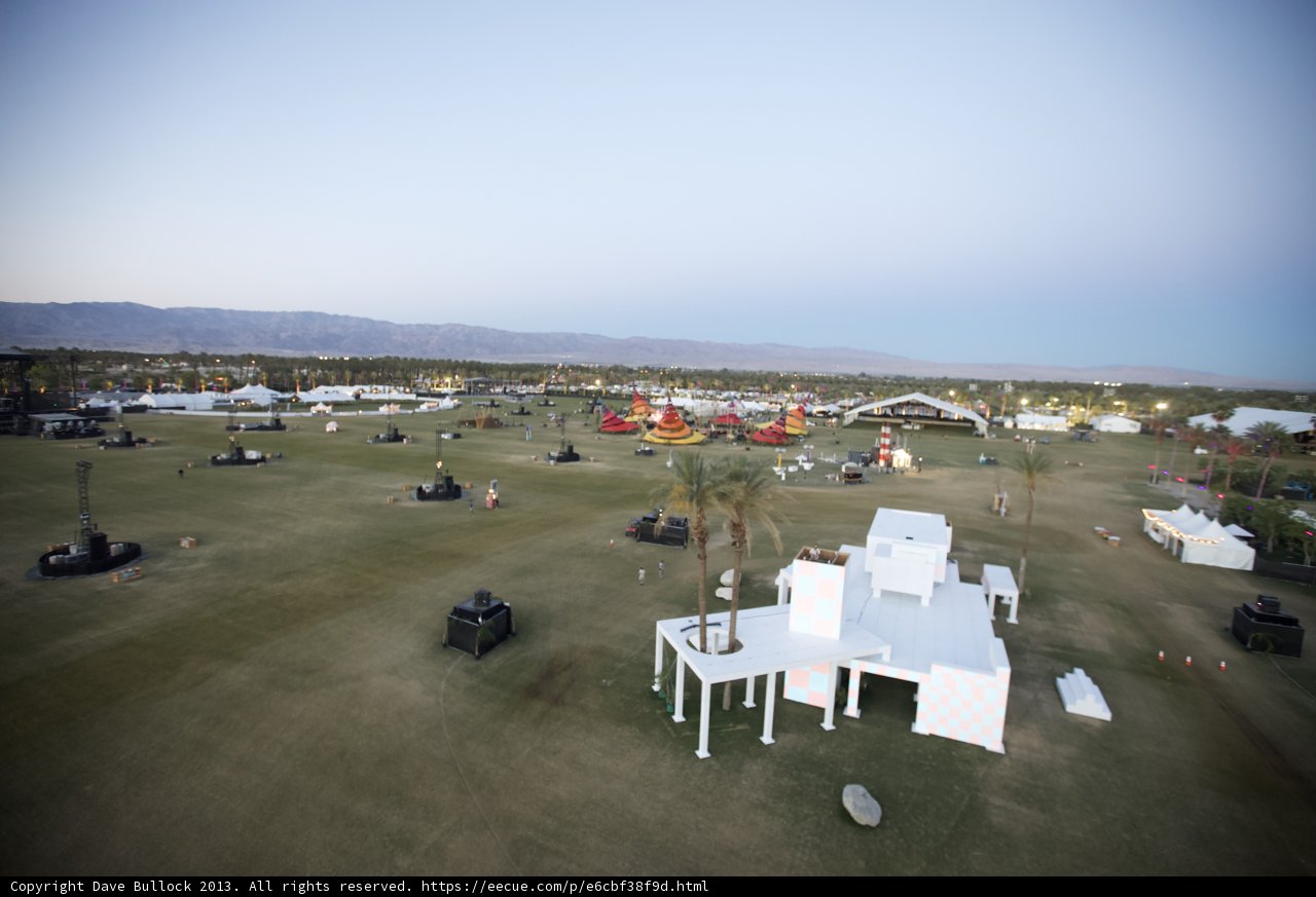 Tent and Building at Coachella