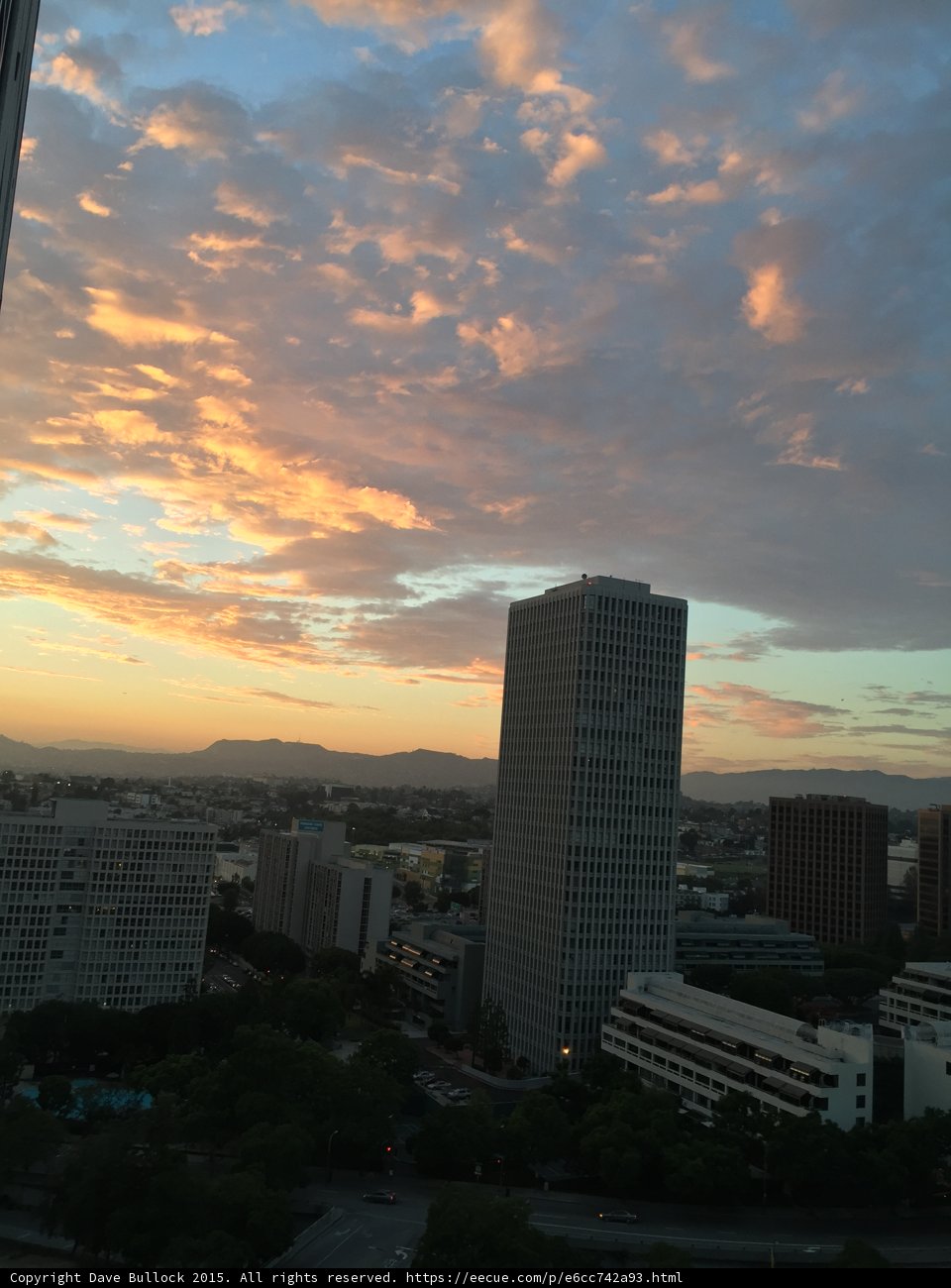 A Glowing Metropolis at Sunset