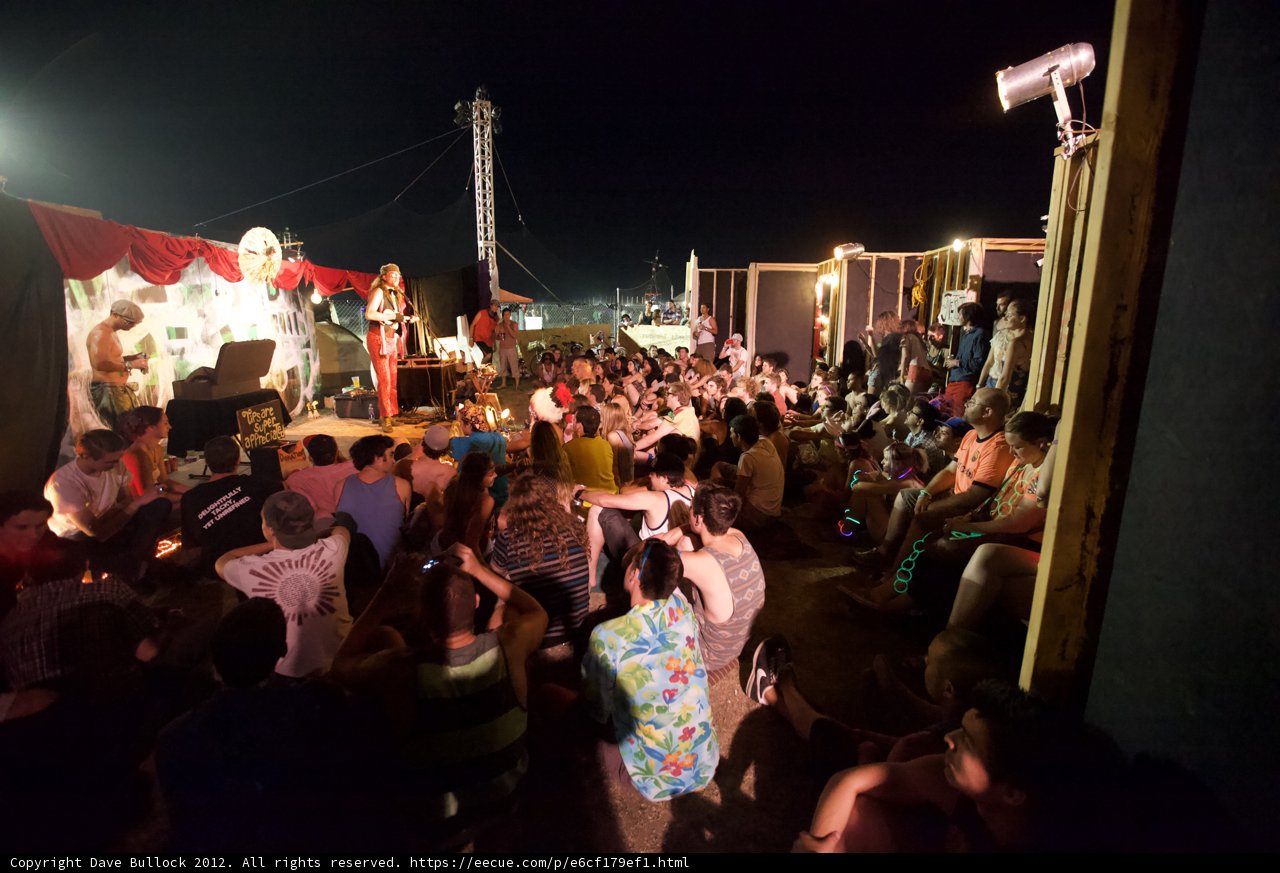 Night Time Crowd at Coachella