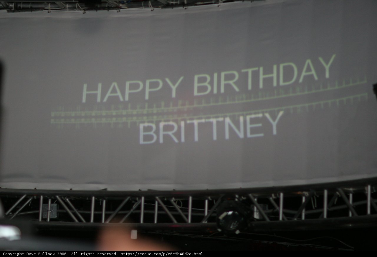 Birthday Greetings on the Big Screen