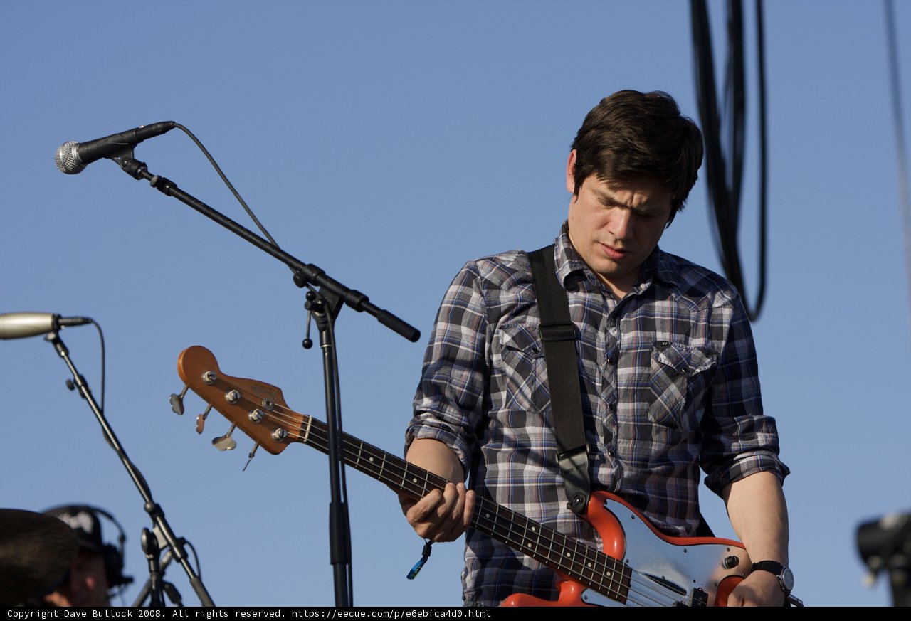 Rocking the Stage with his Bass Guitar